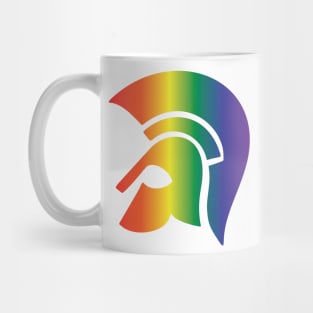 Spartan Helmet Gay Pride Mug